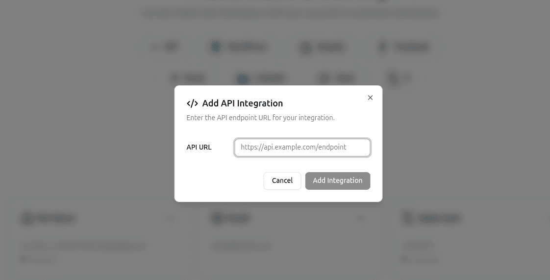 Configure webhook in Monok settings